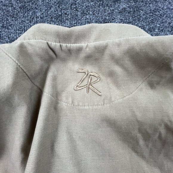 Zero Restriction Pebble Beach Golf Pullover Jacket Men’s XL Tan 1/2 Zip Pockets - Picture 7 of 9